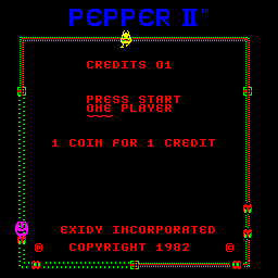 Pepper II Title Screen